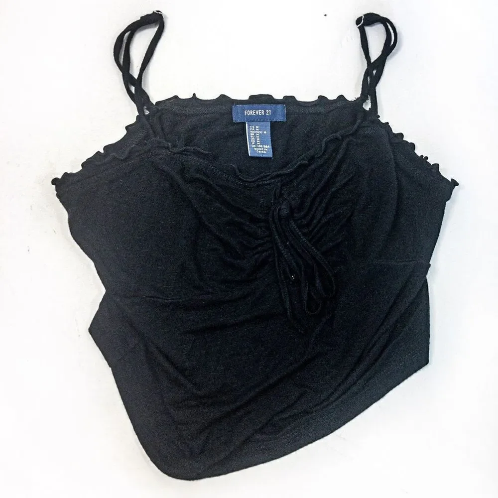 Two Pieces - Black Cropped Cami Sz M/S & Truce Daisy Dukes Jean Shorts Sz 3